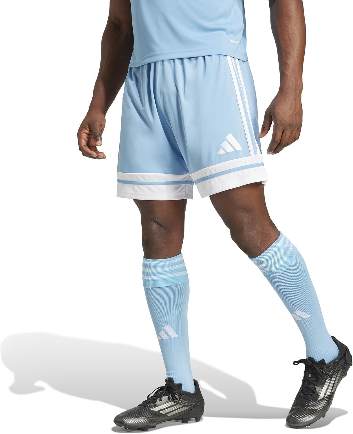 imageadidas Mens Squadra 25 ShortsTeam Light BlueWhite