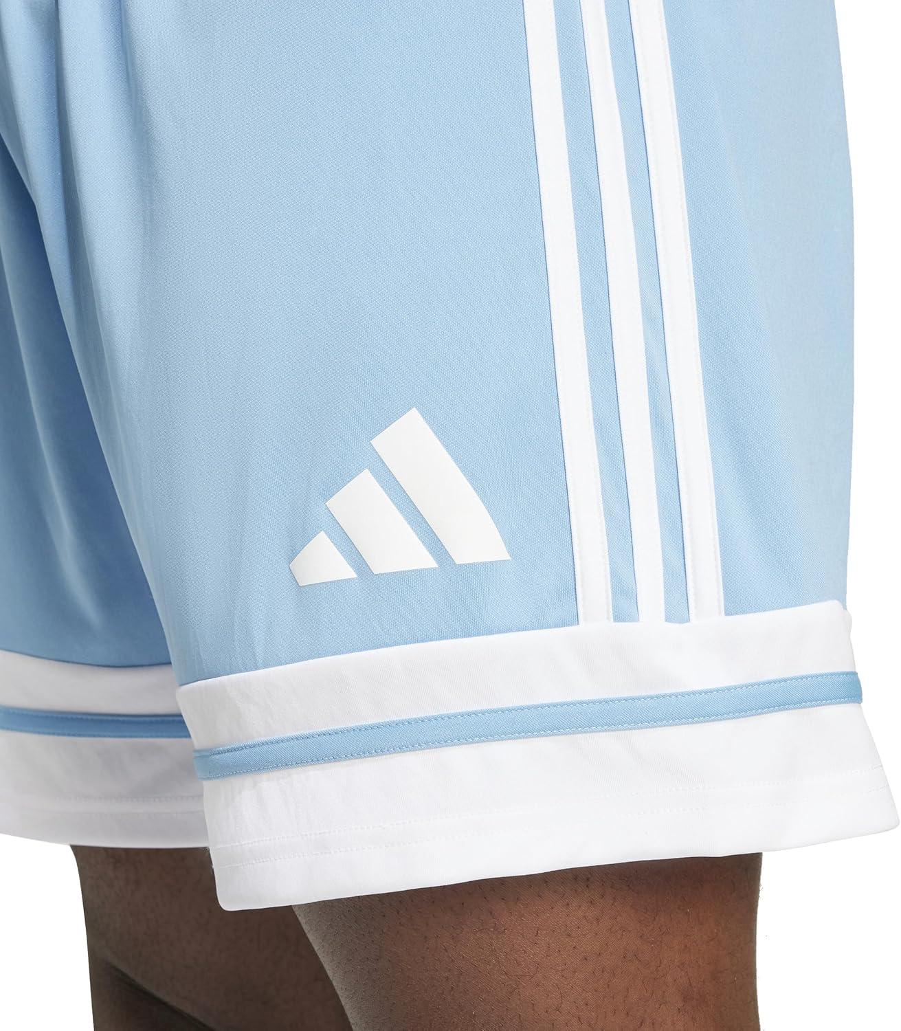 imageadidas Mens Squadra 25 ShortsTeam Light BlueWhite