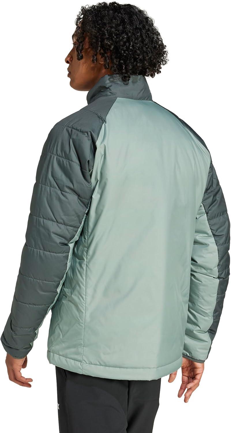 imageadidas Mens Terrex Multi Synthetic Insulated Hiking JacketSilver GreenIvy