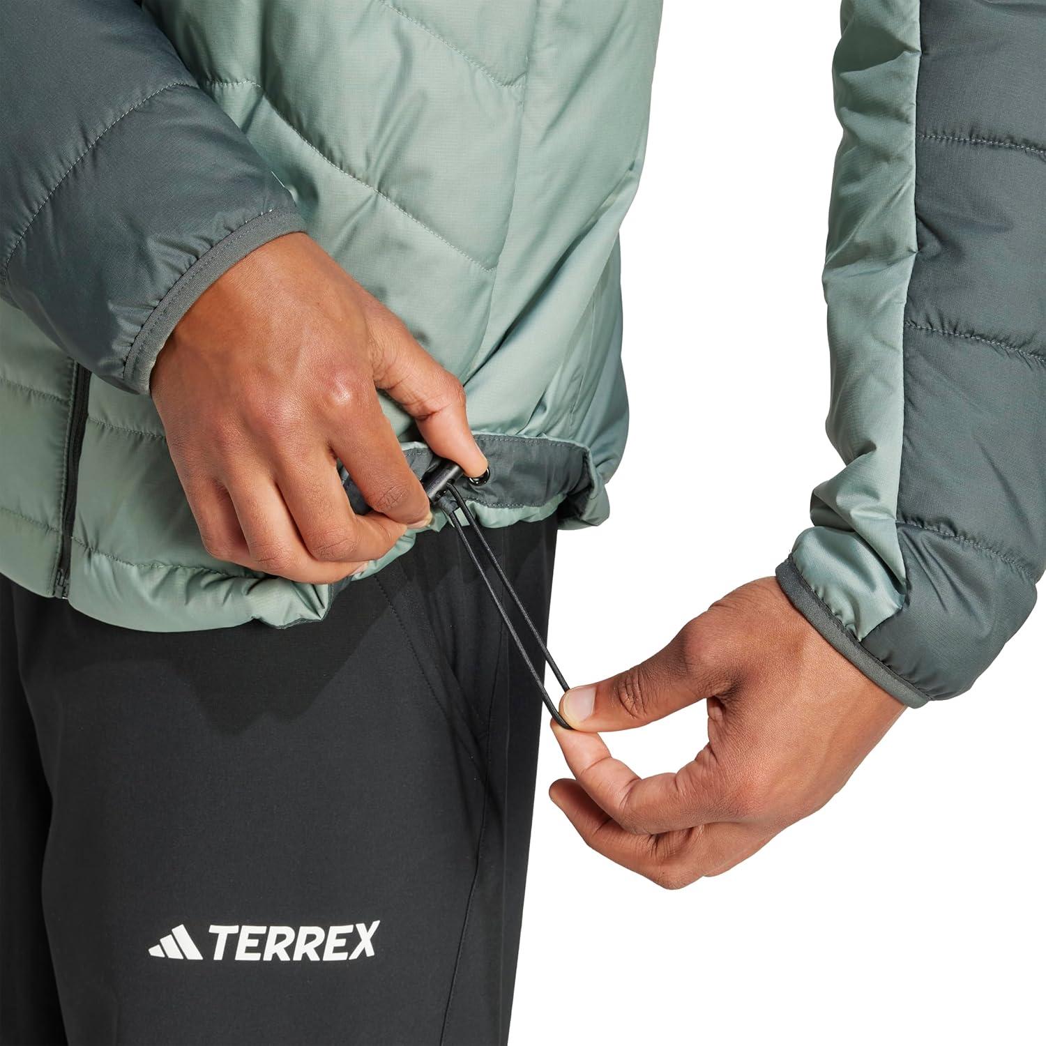 imageadidas Mens Terrex Multi Synthetic Insulated Hiking JacketSilver GreenIvy