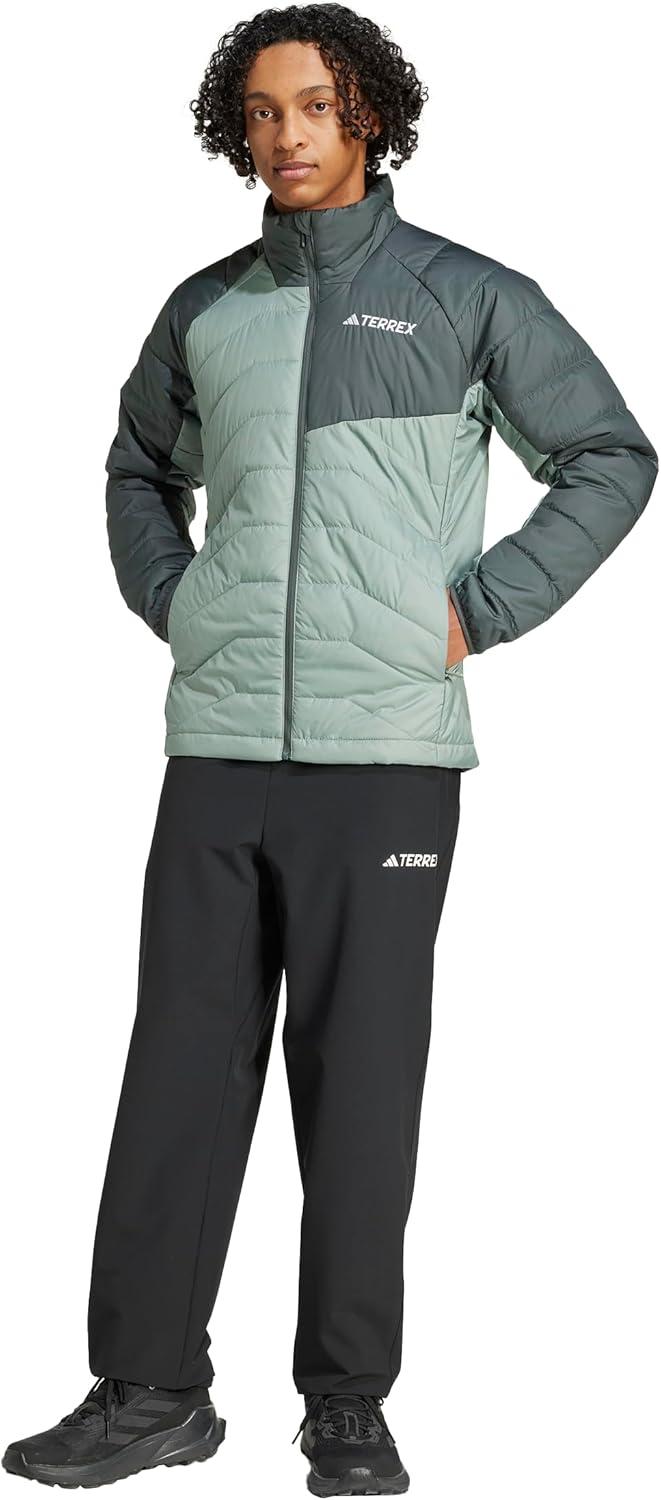 imageadidas Mens Terrex Multi Synthetic Insulated Hiking JacketSilver GreenIvy
