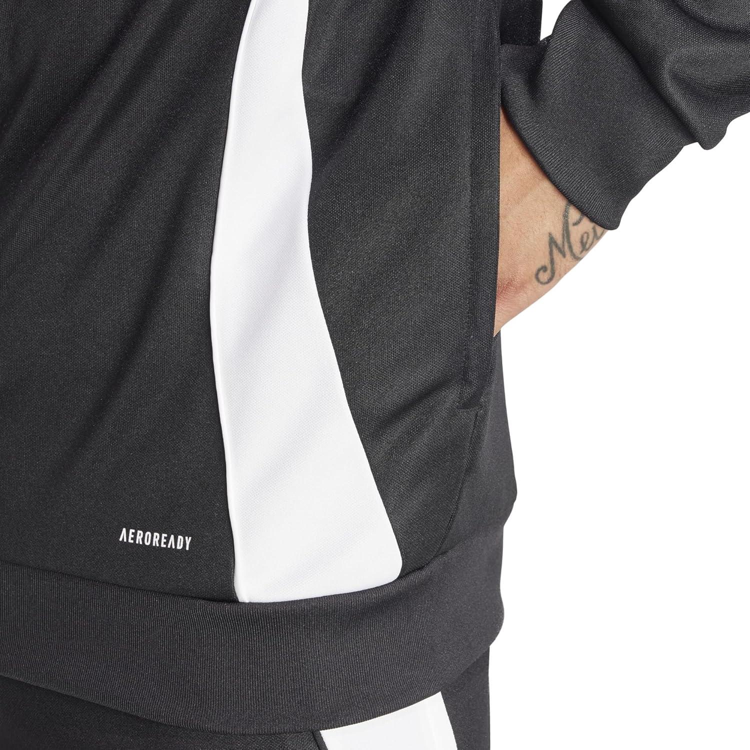 imageadidas Mens Tiro 24 Training JacketBlackWhite