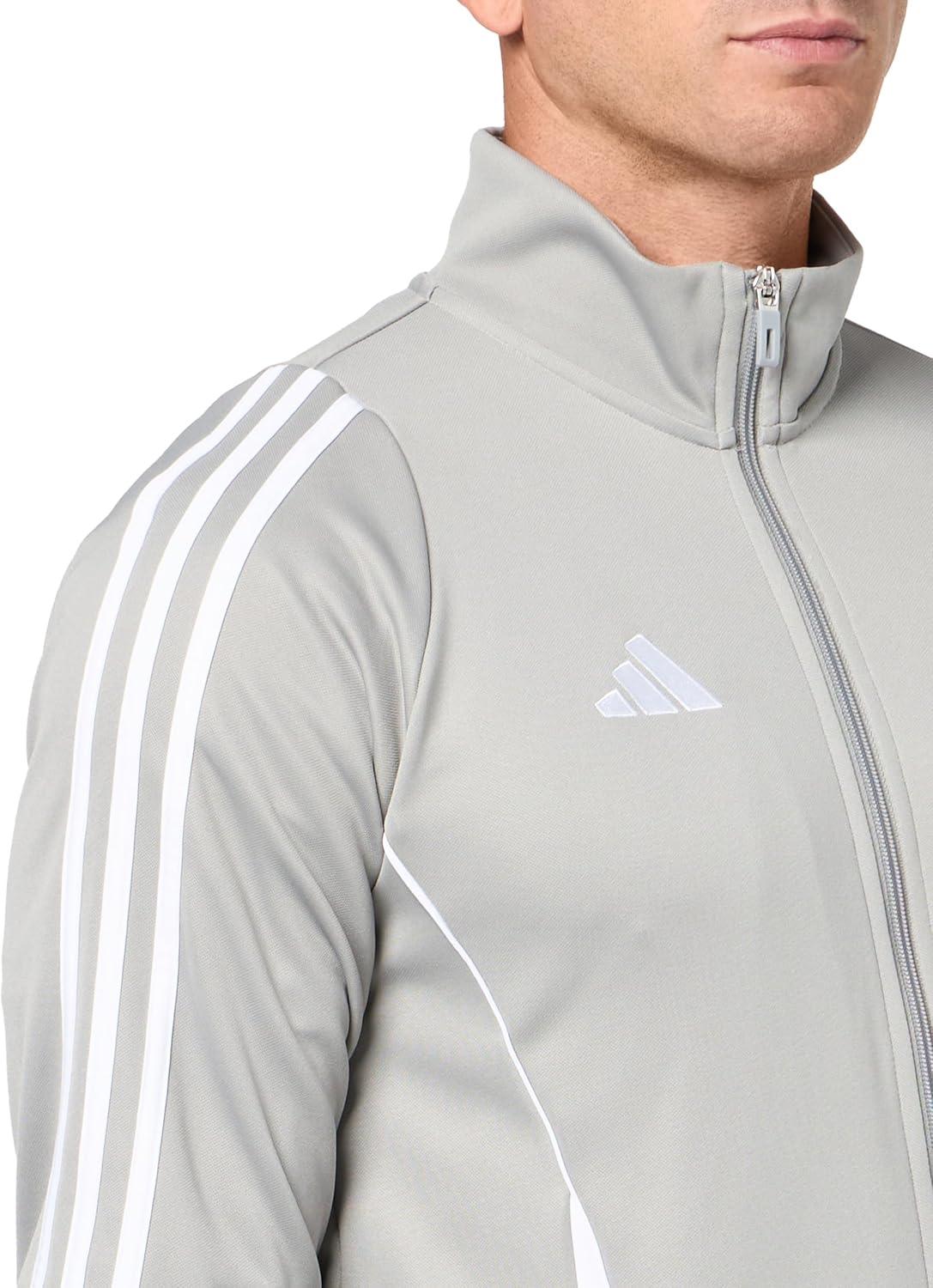 imageadidas Mens Tiro 24 Training JacketTeam Mid GreyWhite