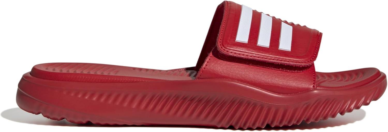imageadidas UnisexAdult Alpharesponse 20 Slide SandalBetter ScarletWhiteBetter Scarlet