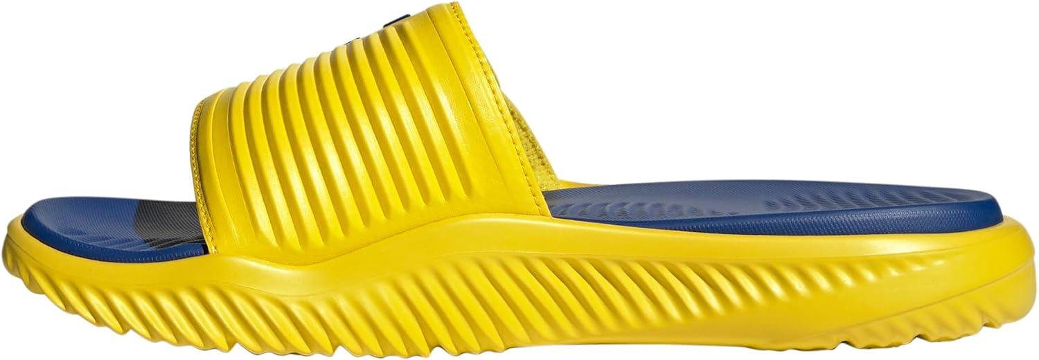 imageadidas UnisexAdult Alpharesponse 20 Slide SandalYellowTeam Royal BlueTeam Royal Blue