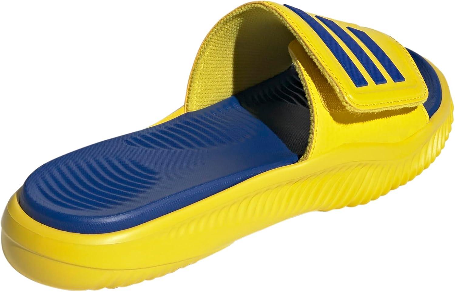 imageadidas UnisexAdult Alpharesponse 20 Slide SandalYellowTeam Royal BlueTeam Royal Blue
