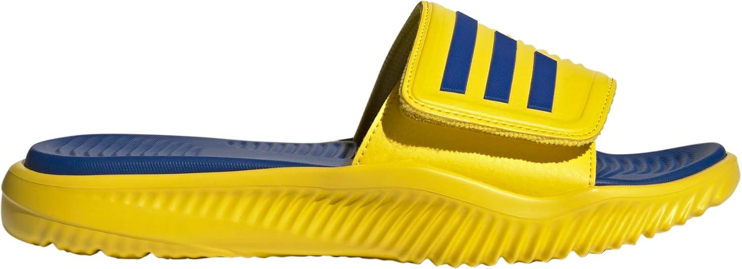 imageadidas UnisexAdult Alpharesponse 20 Slide SandalYellowTeam Royal BlueTeam Royal Blue