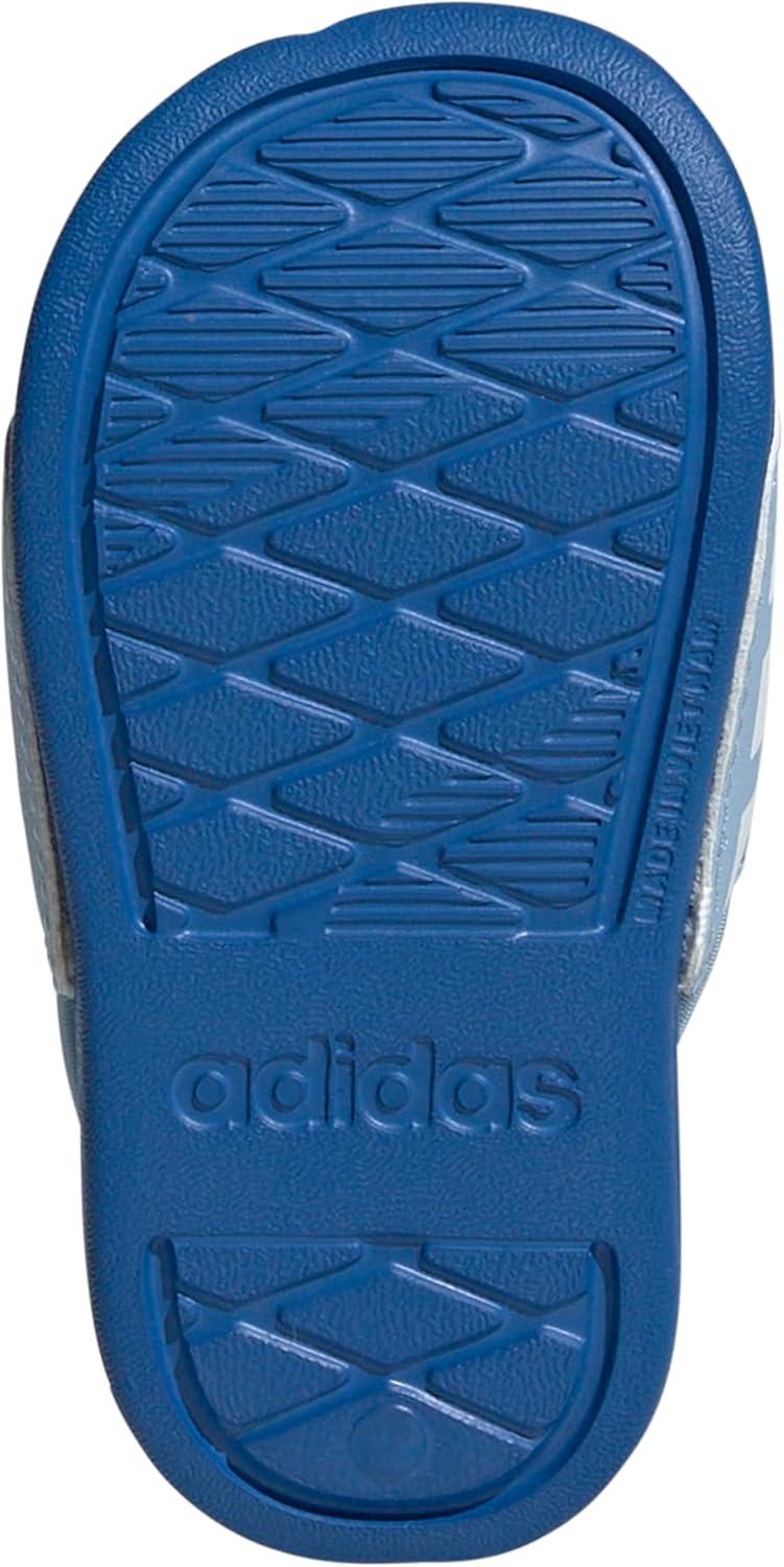 imageadidas UnisexChild Adilette Estrap Slide SandalClear SkyWhiteBright Royal