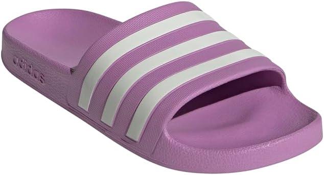imageadidas Womens Adilette Aqua Slide SandalPreloved PurpleOff WhiteGrey