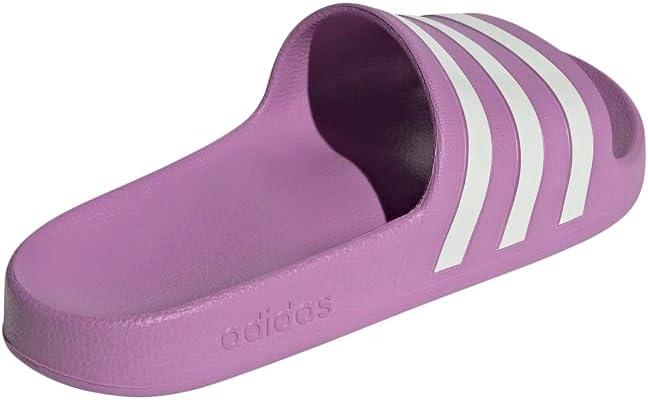 imageadidas Womens Adilette Aqua Slide SandalPreloved PurpleOff WhiteGrey