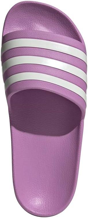 imageadidas Womens Adilette Aqua Slide SandalPreloved PurpleOff WhiteGrey