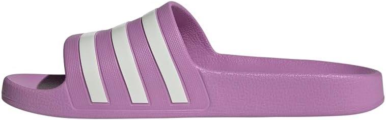imageadidas Womens Adilette Aqua Slide SandalPreloved PurpleOff WhiteGrey