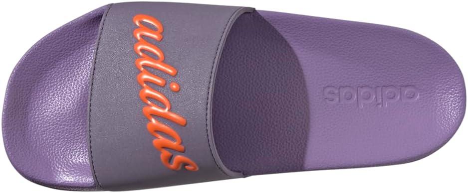 imageadidas Womens Adilette SlideShadow VioletImpact OrangeViolet Fusion