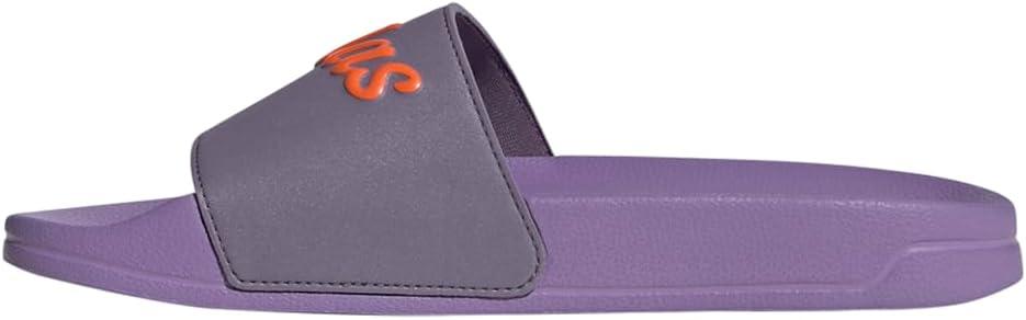 imageadidas Womens Adilette SlideShadow VioletImpact OrangeViolet Fusion