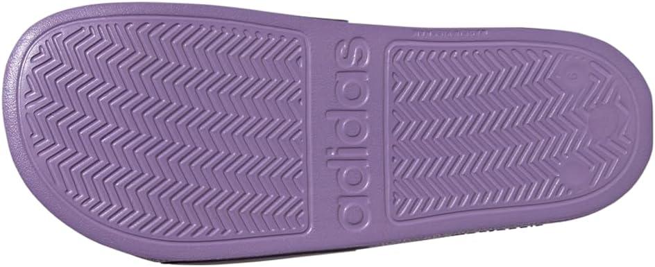 imageadidas Womens Adilette SlideShadow VioletImpact OrangeViolet Fusion