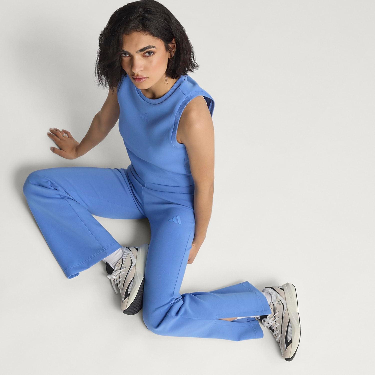 imageadidas Womens All Szn Soft Lux Flared PantsBlue Fusion