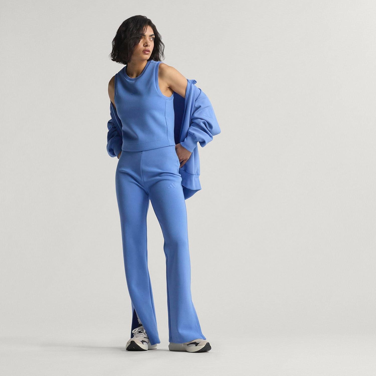 imageadidas Womens All Szn Soft Lux Flared PantsBlue Fusion