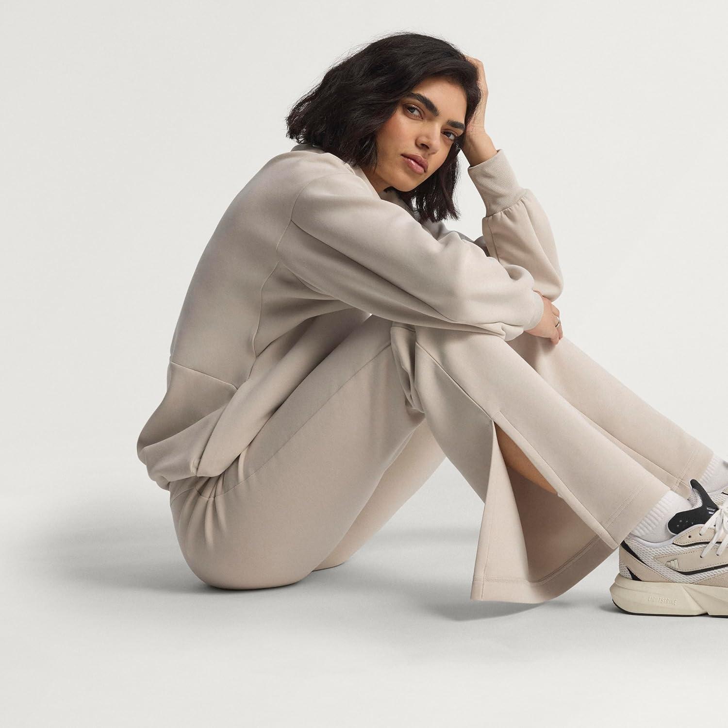 imageadidas Womens All Szn Soft Lux Flared PantsWonder Alumina