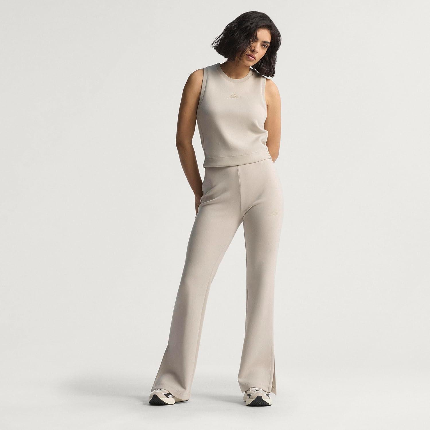 imageadidas Womens All Szn Soft Lux Flared PantsWonder Alumina
