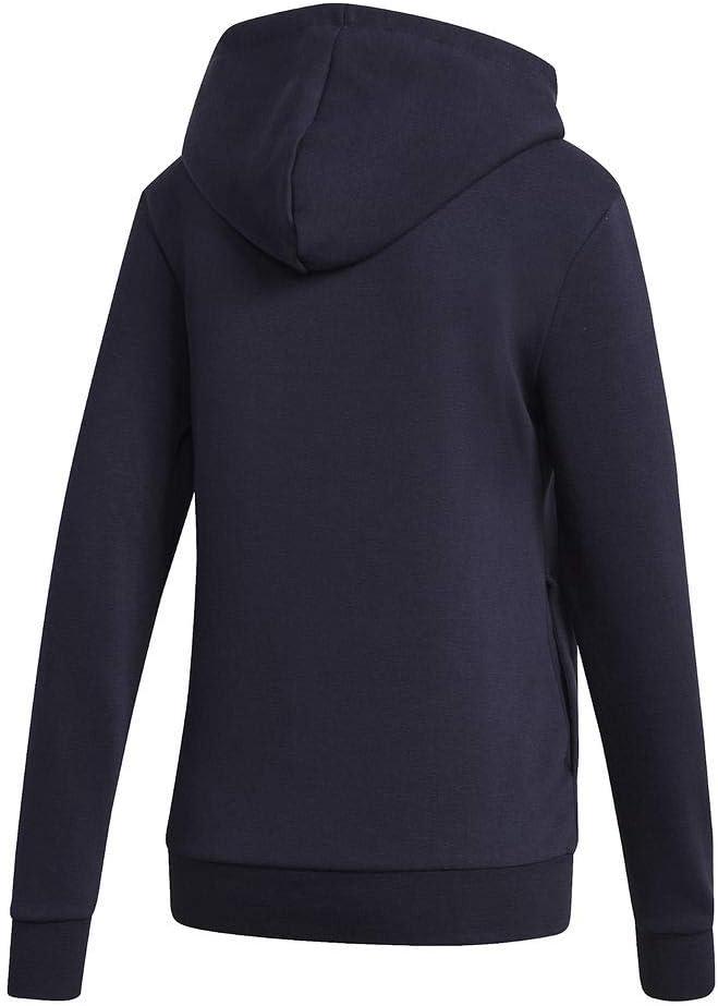 imageadidas Womens Essentials Linear Fleece HoodieLegend InkSignal Pink
