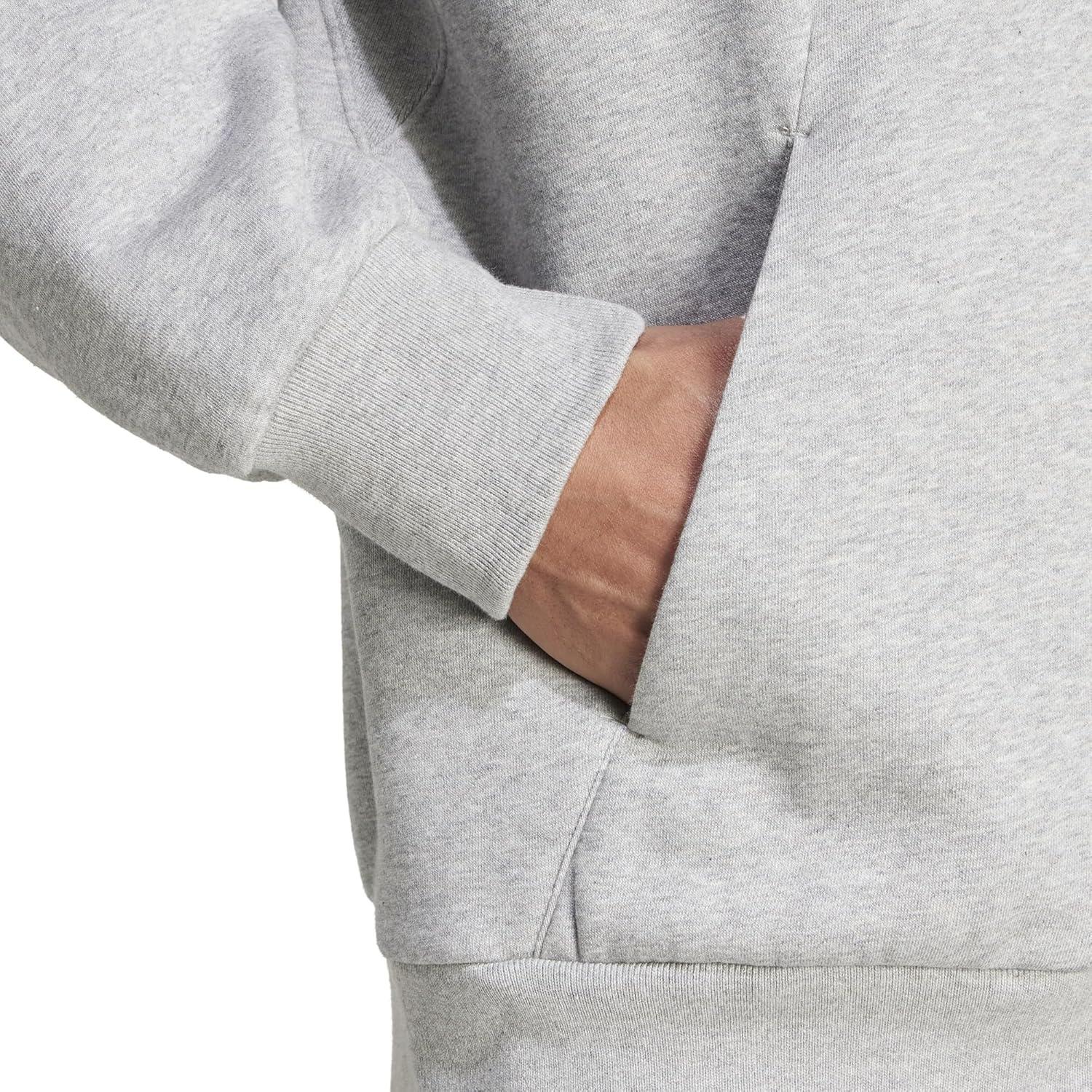 imageadidas mens All Szn Fleece Fullzip HoodieMedium Grey Heather
