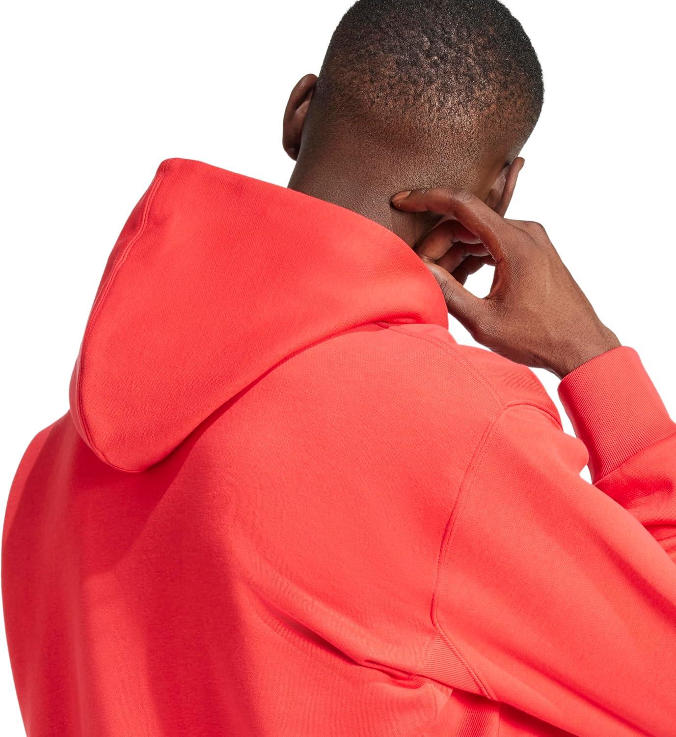 imageadidas mens All Szn Fleece Fullzip HoodiePure Ruby