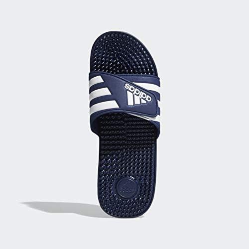 imageadidas unisexadult Adissage SlidesSandalDark BlueWhiteDark Blue