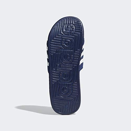 imageadidas unisexadult Adissage SlidesSandalDark BlueWhiteDark Blue