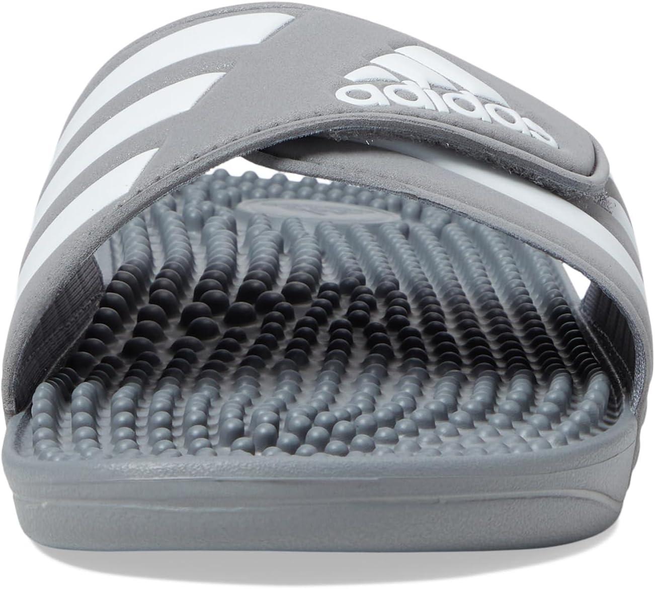 imageadidas unisexadult Adissage SlidesSandalGreyWhiteGrey