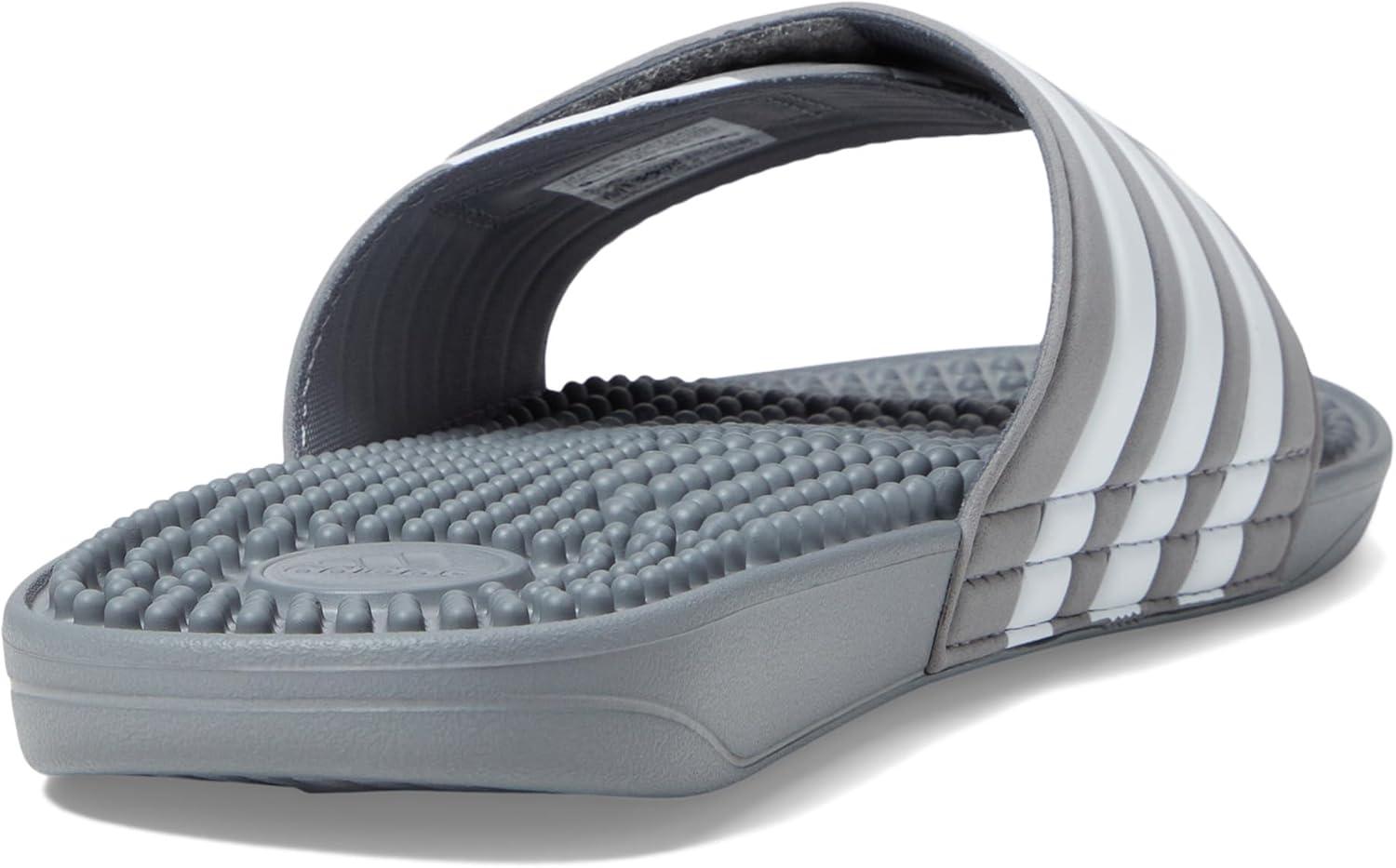 imageadidas unisexadult Adissage SlidesSandalGreyWhiteGrey