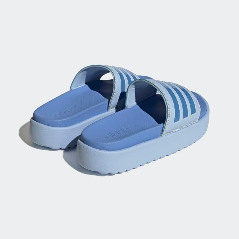 imageadidas womens Adilette PlatformBlue DawnBlue Fusion MetallicBlue Fusion