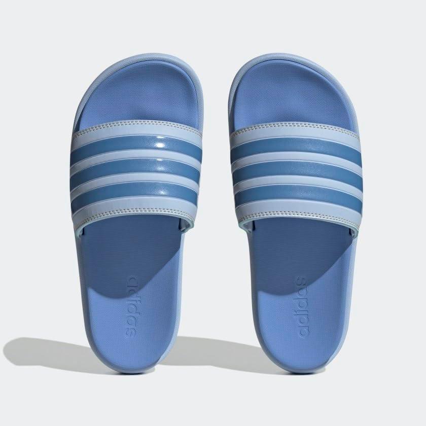 imageadidas womens Adilette PlatformBlue DawnBlue Fusion MetallicBlue Fusion