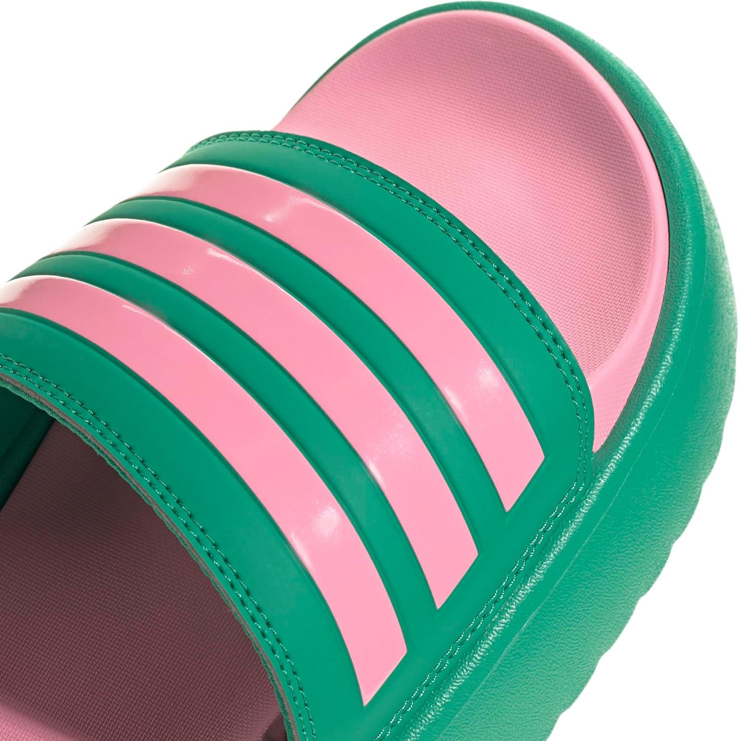 imageadidas womens Adilette PlatformCourt GreenBliss PinkBliss Pink