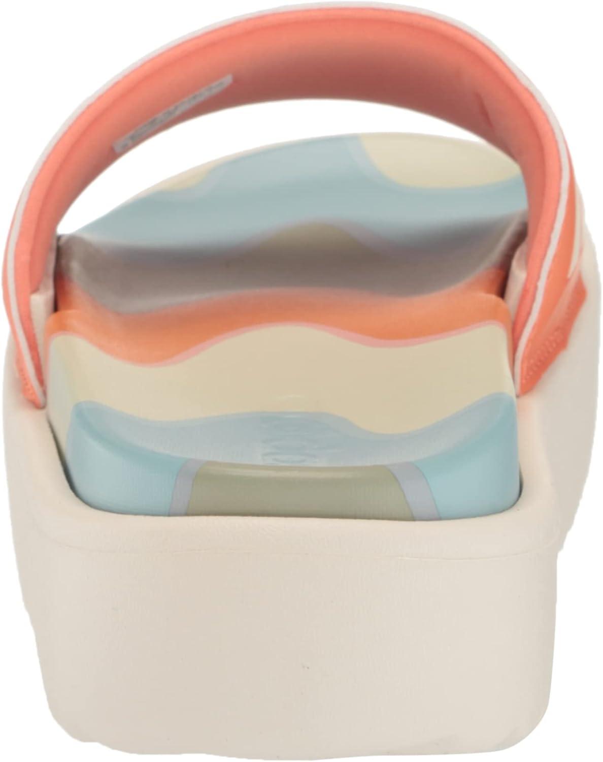 imageadidas womens Adilette PlatformWhiteWhiteSemi Coral