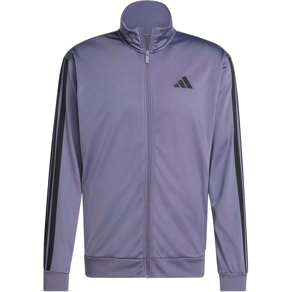 imageadidas Mens 3Stripes Tricot Track TopPreloved Violet