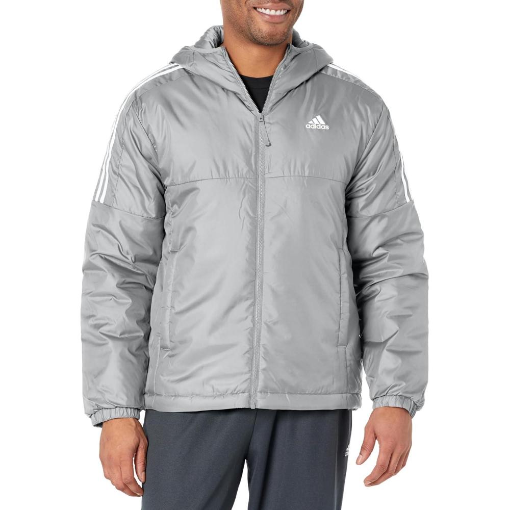 imageadidas Mens Essentials Insulated Hooded JacketGrey