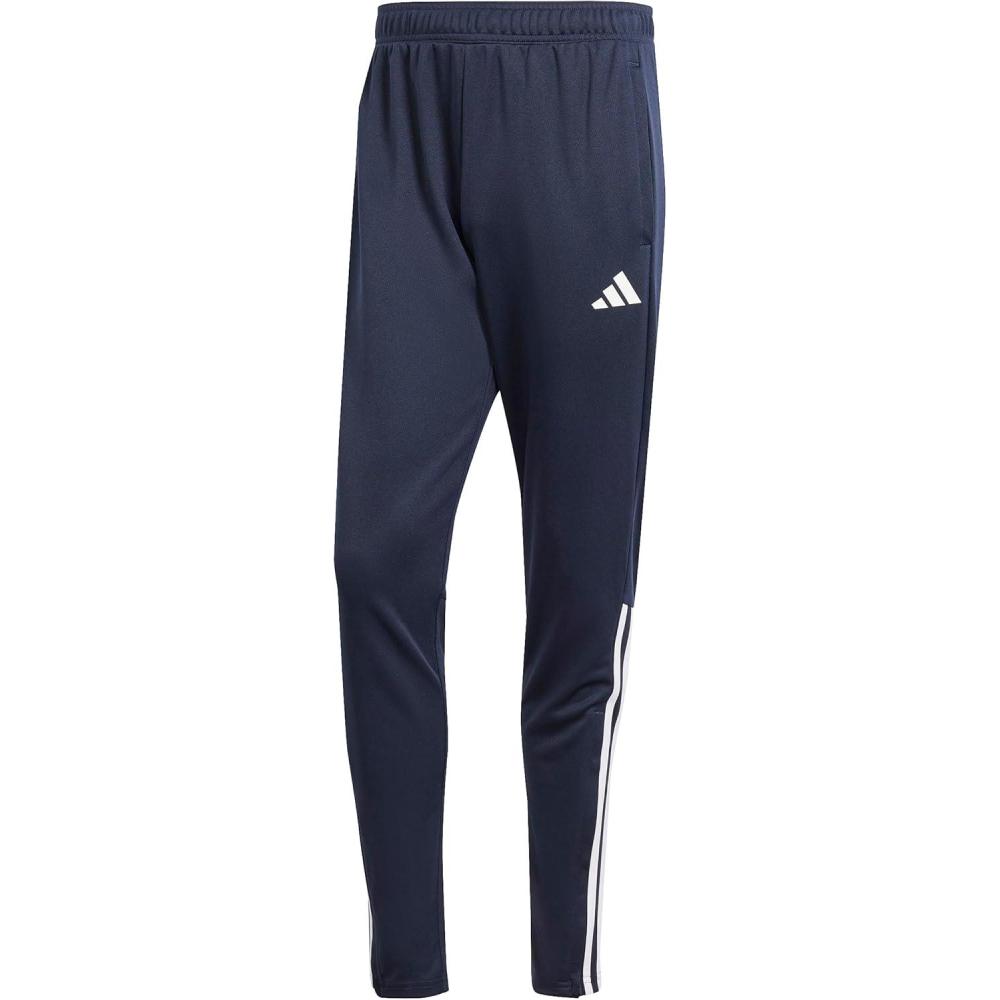imageadidas Mens Sereno Cut 3Stripes Slim Tapered PantsLegend InkWhite
