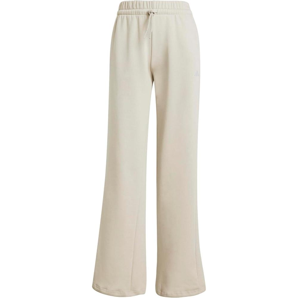 imageadidas Womens Essentials Small Logo Feelcozy Open Hem PantsWonder AluminaWhite