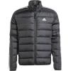 imageadidas Mens Essentials 3Stripes Light Down JacketBlack