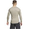 imageadidas Mens Techfit Compression Long Sleeve Training TShirtSilver Pebble