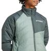 imageadidas Mens Terrex Multi Synthetic Insulated Hiking JacketSilver GreenIvy