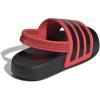imageadidas UnisexChild Adilette Estrap Slide SandalBright RedBlackBlack