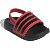 imageadidas UnisexChild Adilette Estrap Slide SandalBright RedBlackBlack