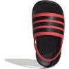 imageadidas UnisexChild Adilette Estrap Slide SandalBright RedBlackBlack