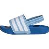 imageadidas UnisexChild Adilette Estrap Slide SandalClear SkyWhiteBright Royal
