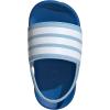 imageadidas UnisexChild Adilette Estrap Slide SandalClear SkyWhiteBright Royal