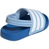 imageadidas UnisexChild Adilette Estrap Slide SandalClear SkyWhiteBright Royal