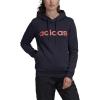 imageadidas Womens Essentials Linear Fleece HoodieLegend InkSignal Pink