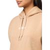 imageadidas Womens Essentials Linear Fleece HoodieWarm SandstoneWhite