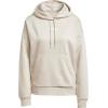imageadidas Womens Essentials Linear Fleece HoodieWonder AluminaWhite